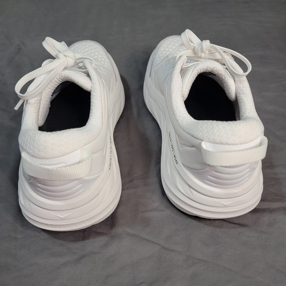 Hoka Bondi SR Running Shoes Womens 9 US White Work Sneaker Slip Resistant - Picture 4 of 14